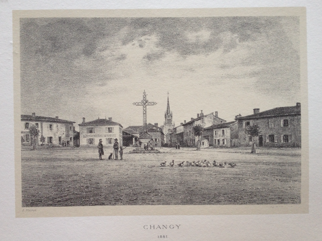 Changy en 1881 par emile noirot